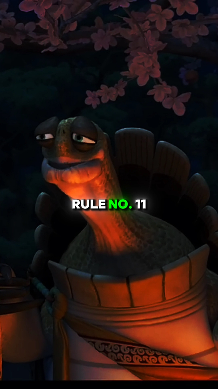 Oogway rule number 11 #oogwaymindset #rule #oogwayquotes #oogwaymotivation #rule #oogwaythought #kungfupanda 