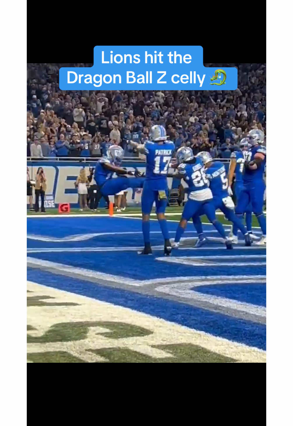 Kamehameha‼️ (via @Detroit Lions) #nfl #football #dragonball #dragonballz #lions 