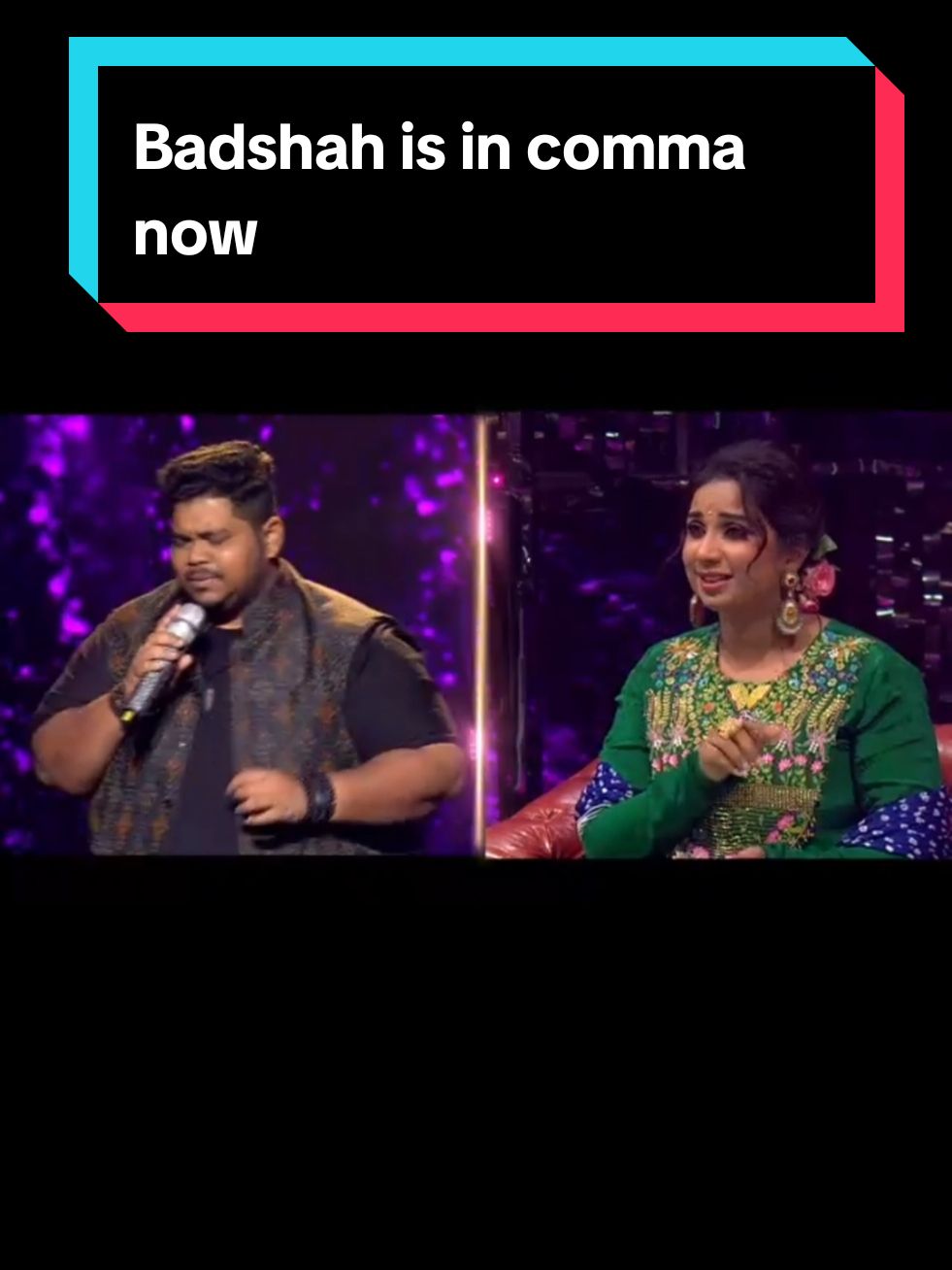 Badshah is in comma now 🤣🤣🤣 #indianidol #indianidol15 #indianidolseason15 #shreyaghoshal #badshah 