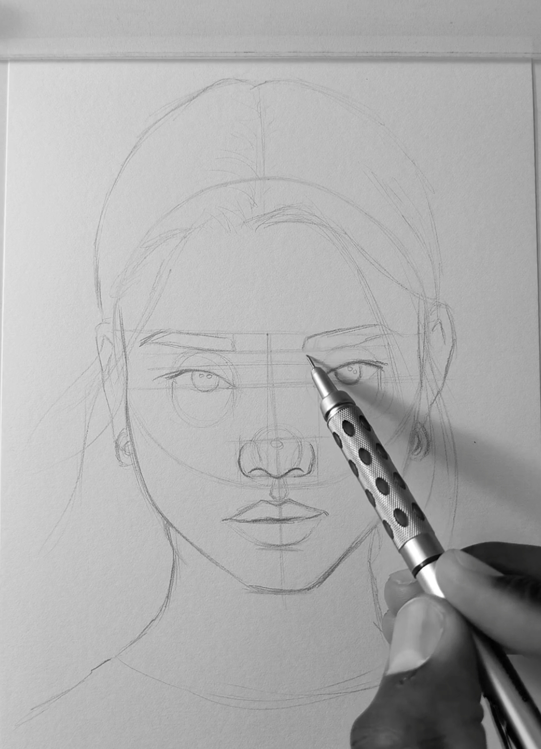 Como desenhar rosto feminino  #creatorsearchinsights #draw #dibujo #desenhandorostos #tutorialdrawing 