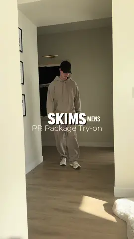Skims men’s sweatsets Pr try-on. I recommend sizing down 1 or even 2 sizes on the sweatpants since they’re super long. Hoodie fits true to size.  Exact products on my LTK.  #skims #skimsmens #skimsreview #skimspr #prpackage #skimspartner #sweatset #mensoutfitideas #giftsforhim #giftguide 