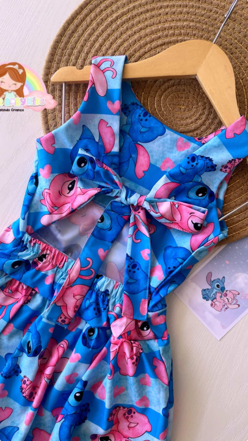 Nosso queridiho 💙 . . . #lojainfantil #lojafortaleza #lojainfantilfortaleza #lojaparameninas #modainfantil #vestidoinfantil #stitch #liloandstitch #stitchbraids 