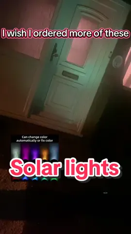These solar lights are fantastic, put them in the fround or on the wall/fence! #solarlights #garden #led #tiktokmademebuyit #blackfridaysale 