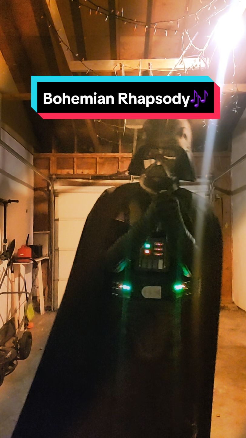 Bohemian Rhapsody🎶🎶#starwarsfan #darthvader #fyp #vader #foryou #officiallydarthvader #starwars #starwarstiktok #starwarsfyp #cosplay #darthvadercosplay #darklord #singing #ai #music #sad 