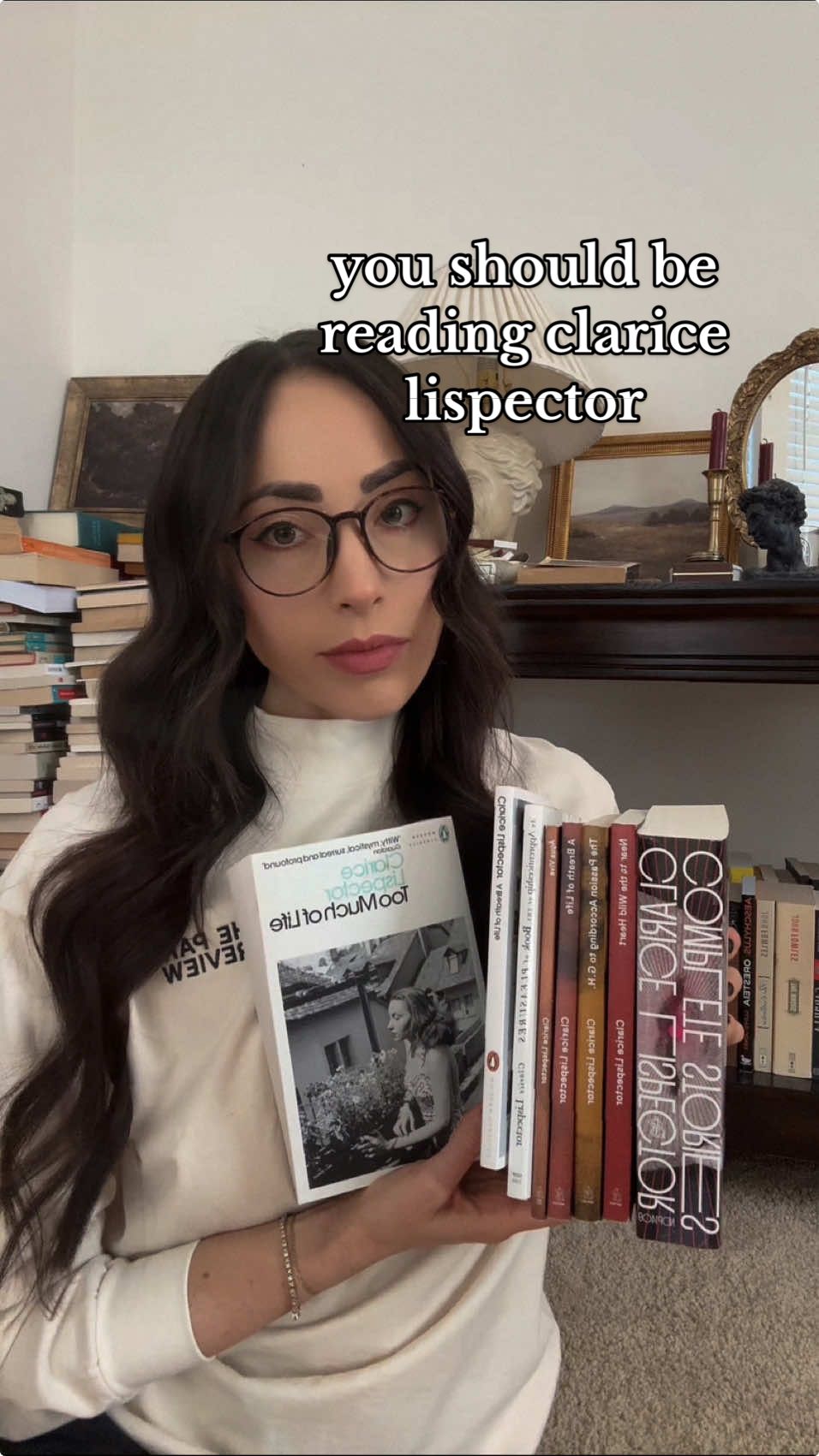 I was written by clarice lispector #readwithme #literaturetiktok #classicliterature #theparisreview #claricelispector #bootok #bookreview #bookish #bookrecommendations 