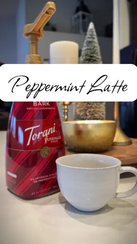 The art is bad, but the taste is amazing 🤌🏼💋 @Torani coming in clutch with the best seasonal flavors and sauces for perfect at home coffee  #coffeeflavor #athomecoffee #peppermintlatte #coffeerecipe #peppermintmocha #holidayflavors #espressobar #latteart  