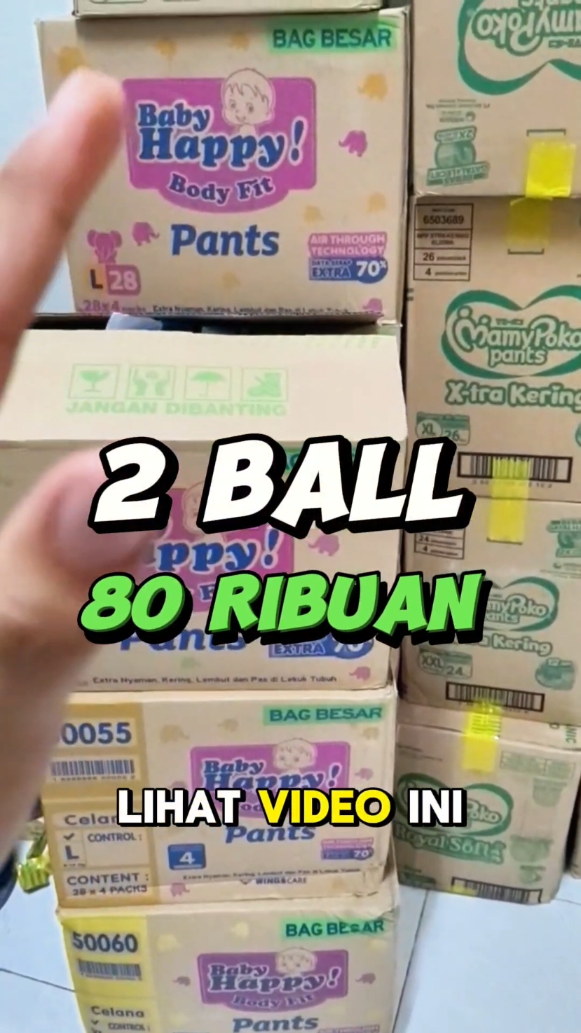 Popok murah baby happy 2 Ball 80 ribuan #popokbayimurah #popokmurah #popokbayi #popok #babyhappy #babyhappypromo #popokbabyhappy 