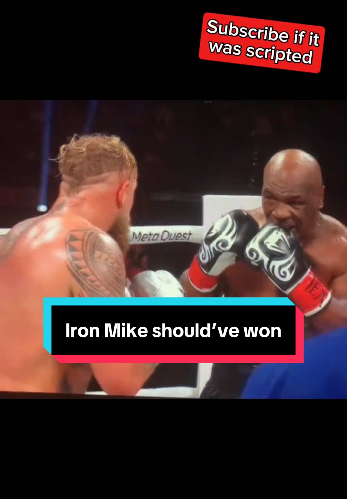 Iron Mike should’ve won #miketyson #jakepaul #boxing 