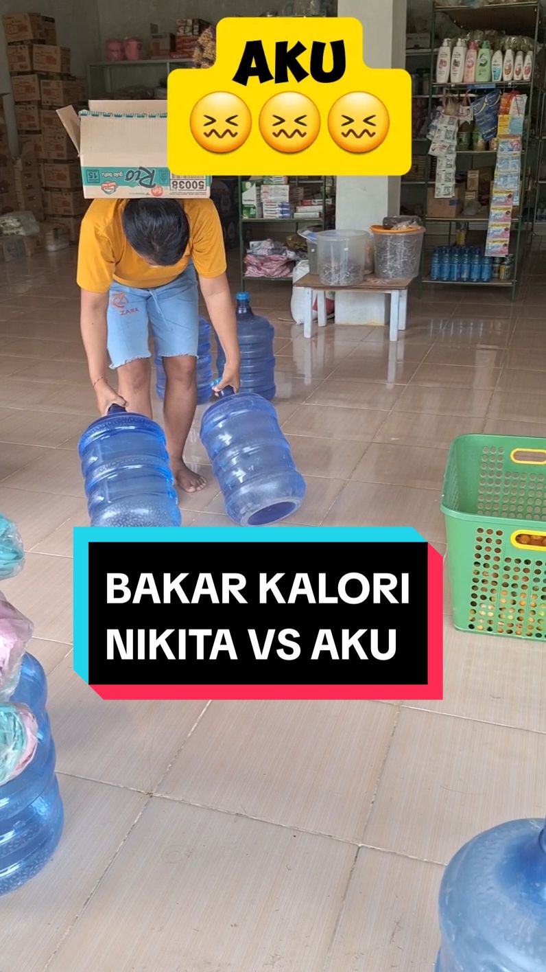 angkat beban ala aku dan nikita #hiburan #semuaorang  #komedi #viral 