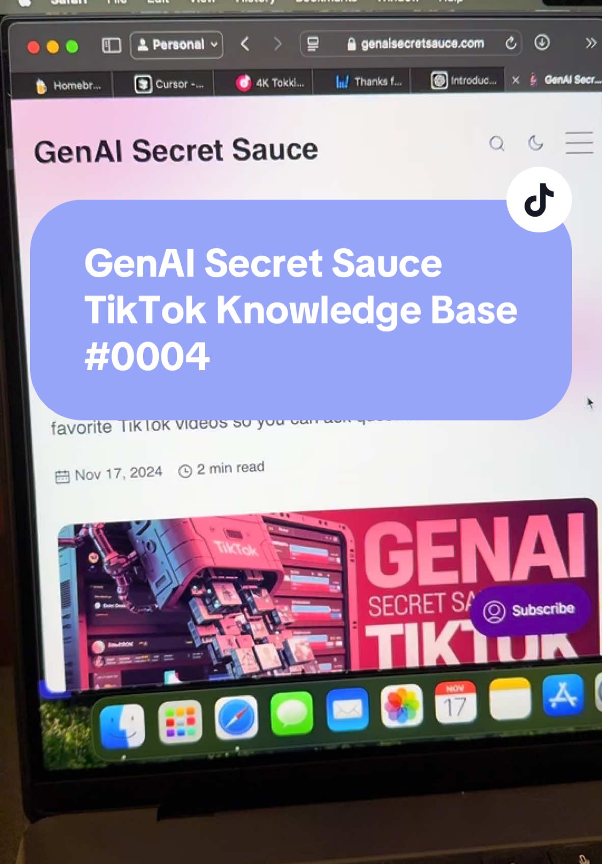 Transcribe videos and chat about the content #genaisecretsauce #genai #generativeai #code #nodejs #chatgpt #openai #developer