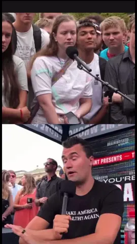 Charlie Kirk vs Student pt2 #charliekirk #debate #politics #fyp #viralvideo 