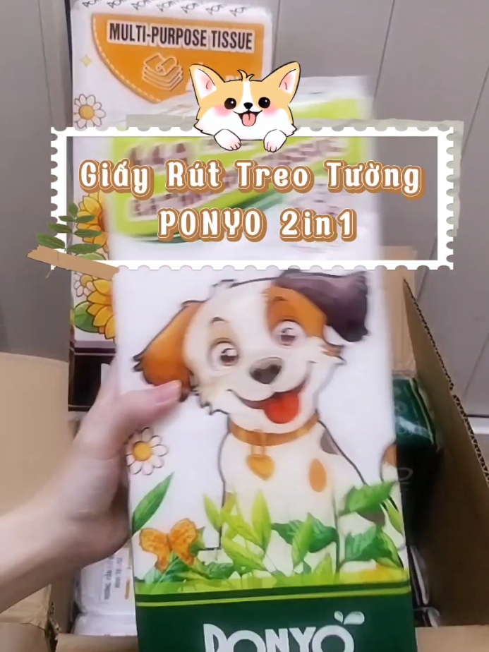 2 loại giấy trong 1 thùng để dễ dàng sử dụng trong gia đình hơn nè #thienannam #ponyo #ponyo2trong1 #khangiay 