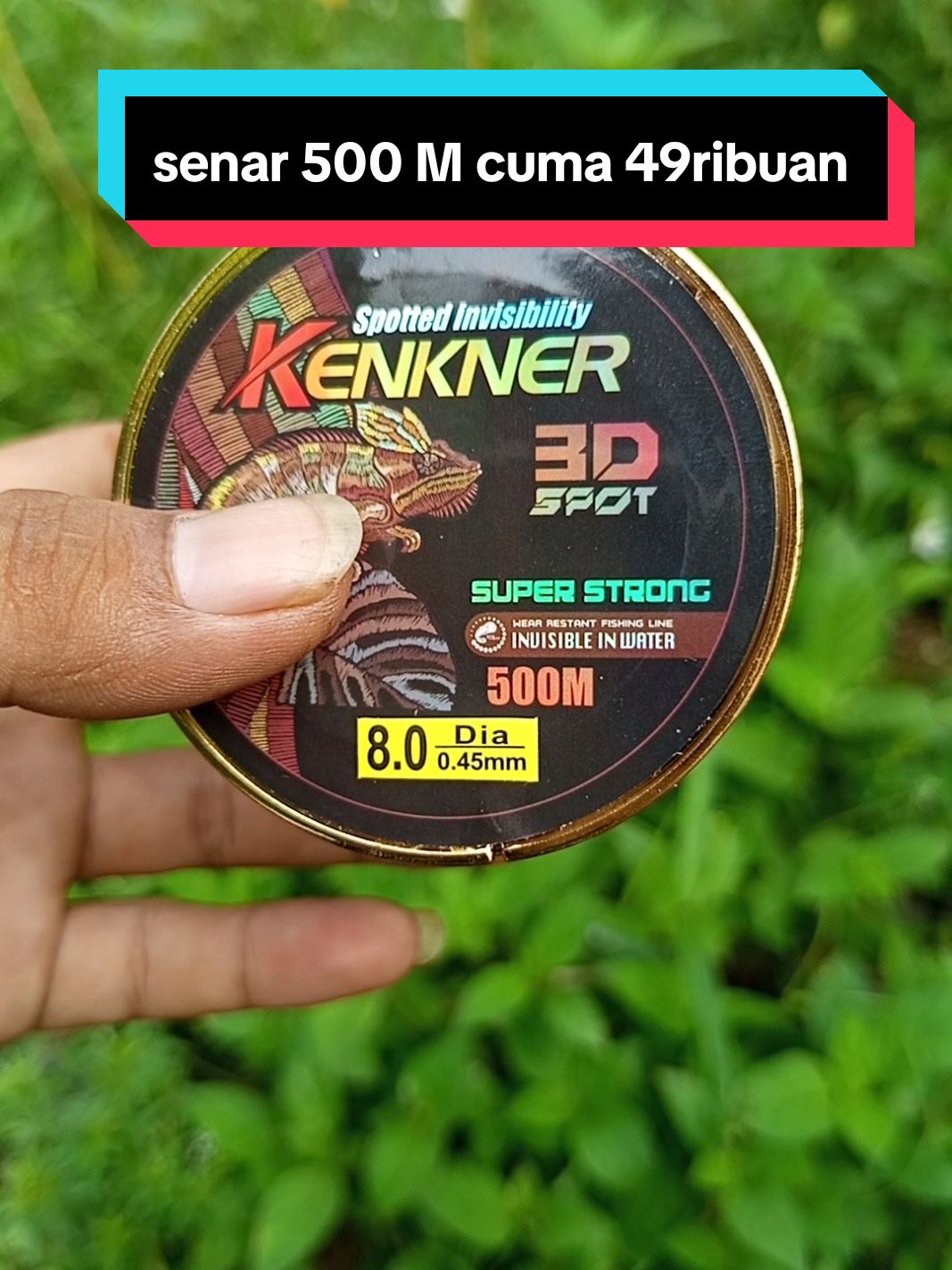 senar super dari kenkner sudah 3D spot ya #senarpancing #senarmurah #senarpancingkuat #taspancingmurahkuat