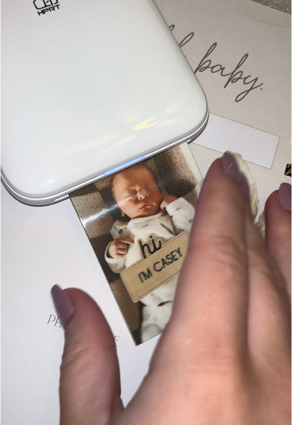 This little printer is amazing. The photos are such good quality and the setup was easy. Start that baby book!  #memories #photo #photobook #babybook #memorybook #printer #tiktokshopblackfriday 