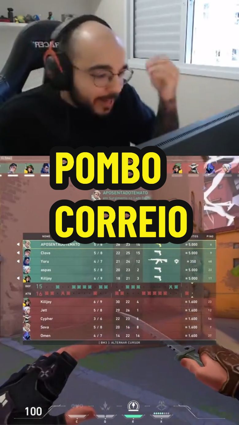 Sacy virou pombo correio do aspas #aspas #sacy #mibr #valorantclips #valorantbr #valorantmemesbrasil