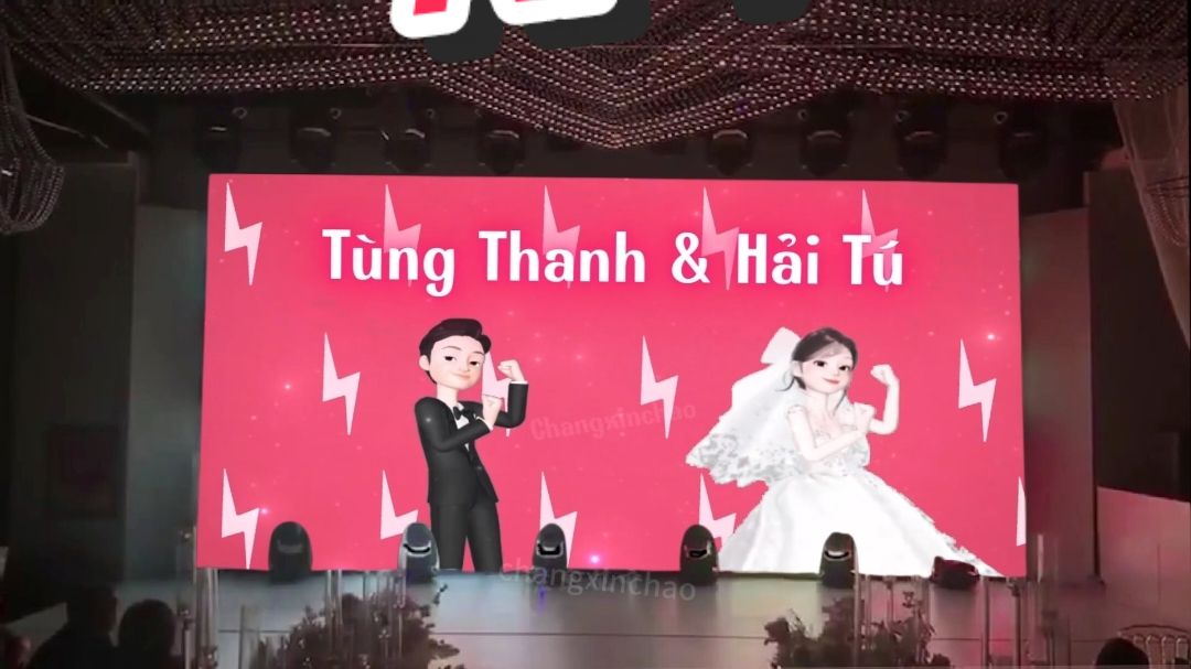 Lòng thầm luôn được sánh đôi... mv chibi chiếu đám cưới theo trend năng động trẻ trung nạ #changxinchao #videochibi #mvcuoi #wedding 