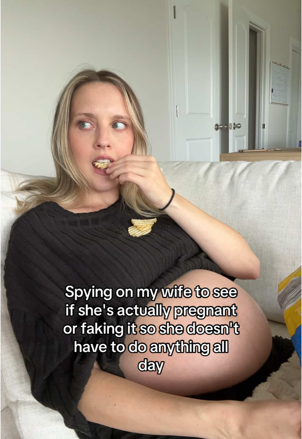 Should I call her out on her bluff?? #couple #funny #pregnant #Relationship #thequistfamily 