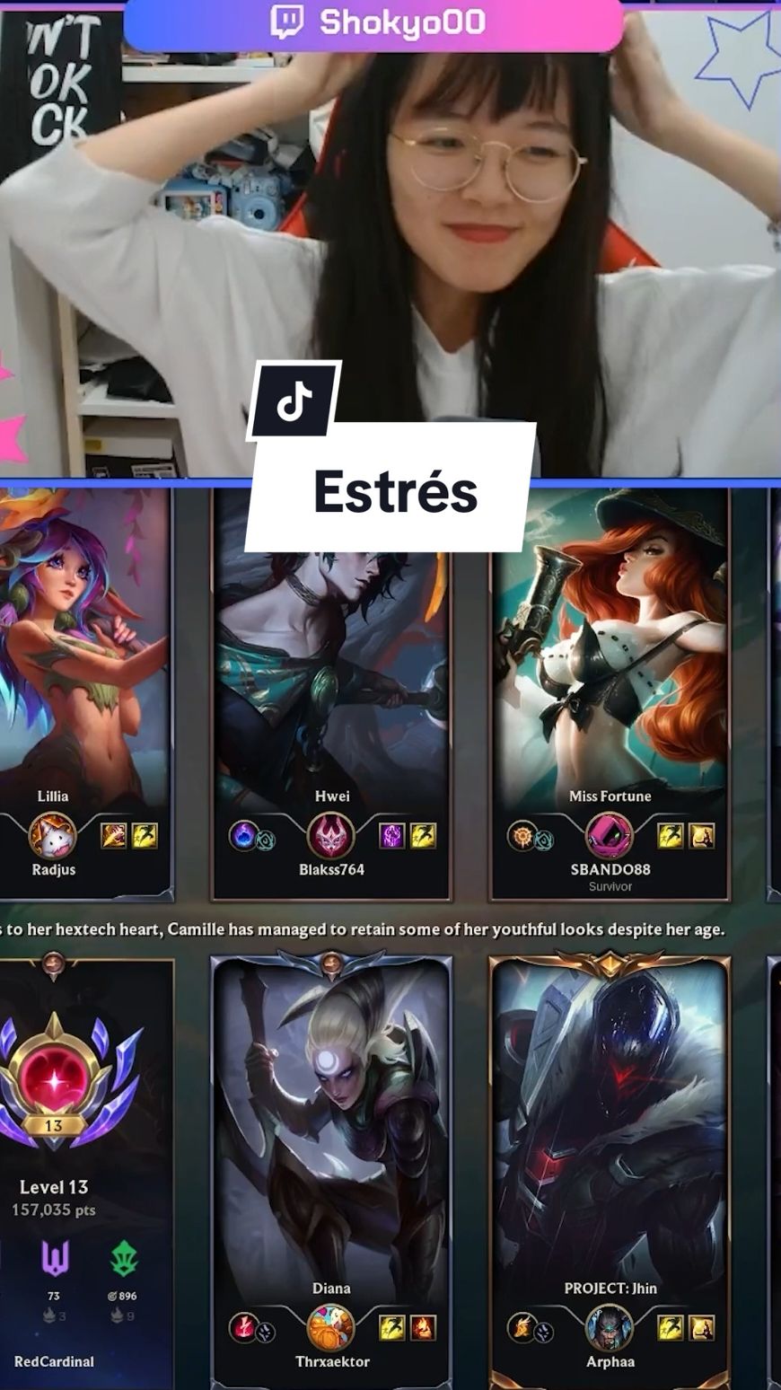 El estrés ... #Gaming #foryou #fyp #parati #leagueoflegends #riotgames #streamer #ranked 