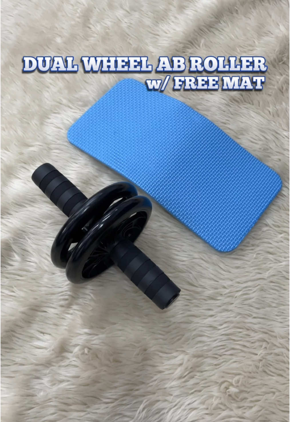 Use this Dual Wheel Ab Roller for easier abs workout 👌 Effective & Affordable #abdominalabroller #abwheel #abroller #abs #absworkout #homeworkout #workout #fyp 