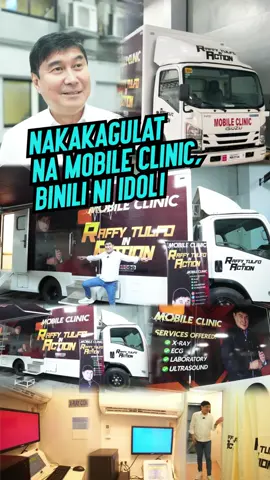 Mga lods, handa nang umarangkada at magbigay ng libreng serbisyong medikal ang RTIA Foundation Mobile Clinic! Nitong Biyernes lamang, Nov. 15 ay personal na nasaksihan ni Idol Raffy ang formal turnover ng naturang health truck. Punong-puno ito ng mga high-tech features kaya naman excited din si Idol sa mga gagawing medical missions nito. Abangan ang pag-iikot ng RTIA mobile clinic at baka barangay o lungsod niyo na ang mapili! #Tulfo #RaffyTulfo #RaffyTulfoInAction #IdolMoSaSenado #KakampiMoSaSenado #NakikinigLumalabanUmaaksyon