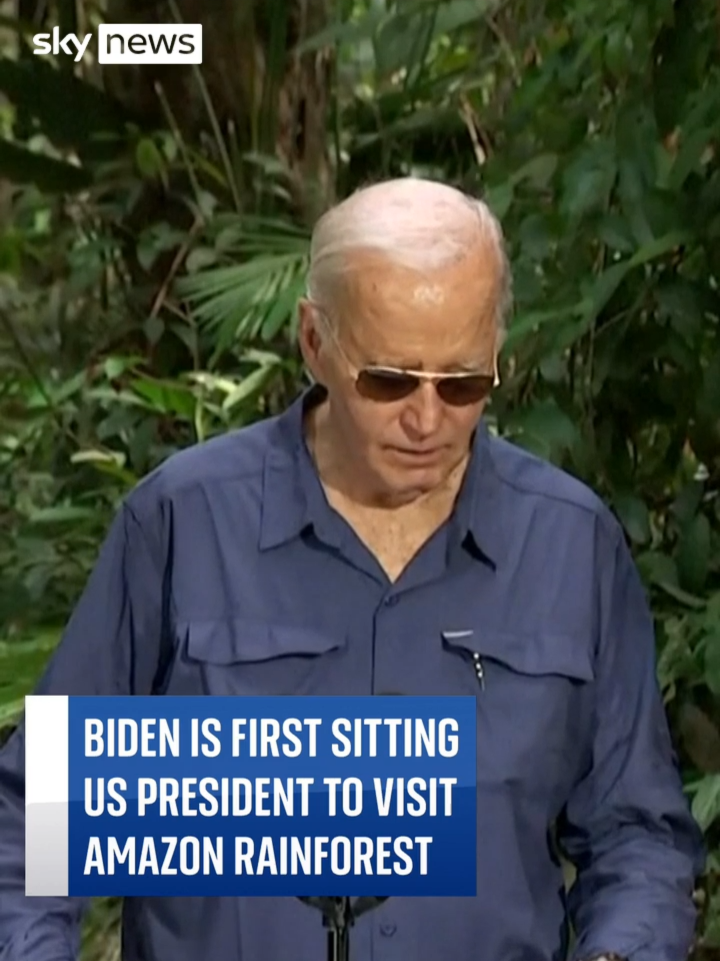 Joe #Biden visits the #Amazon rainforest in a first for a sitting US #president.  Mr Biden emphasises that his administration is leaving good measures in place for the next where it comes to tackling climate change - 