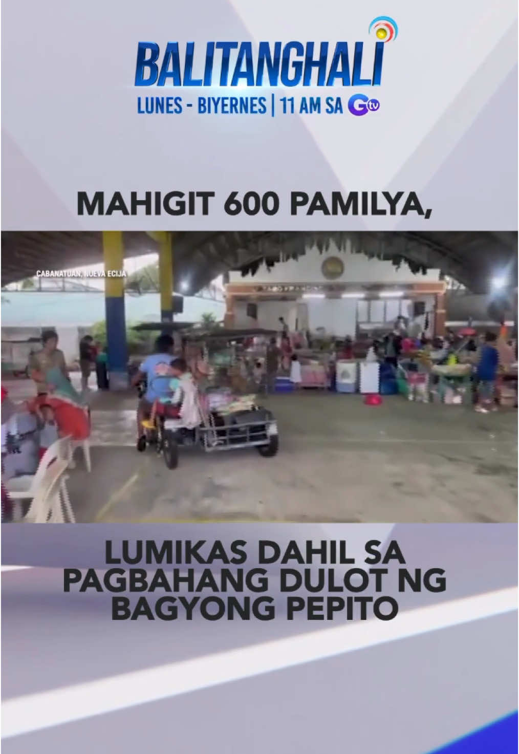 Mahigit 600 pamilya sa Nueva Ecija, nanatili sa evacuation center dahil sa Bagyong #PepitoPH #shorts | #balitanghali #gmanews 