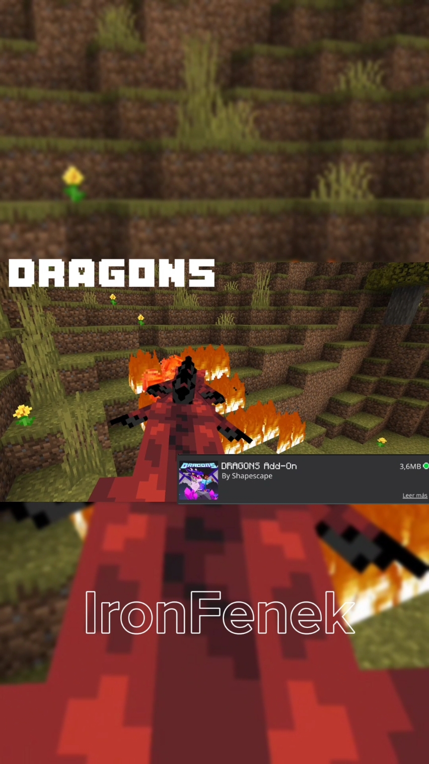 Dragons Add-on  #Minecraft #dragons #dragon #addons 