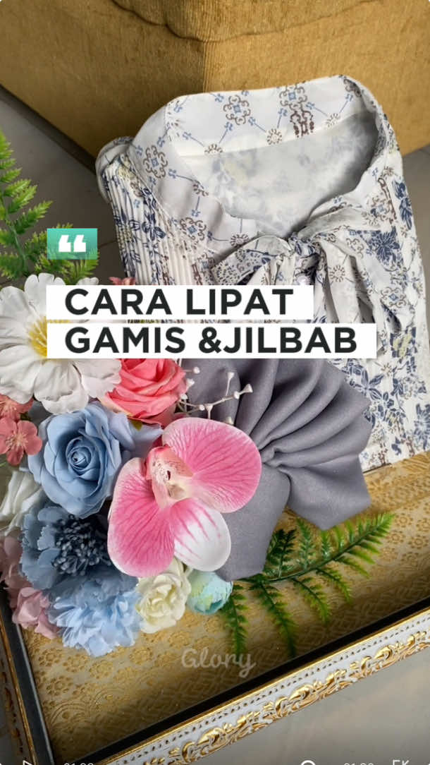 Cara lipat baju gamis untuk hantaran #tutorialipatgamis #hantaran #seserahan #lipatbaju #lipatjilbabhantaran