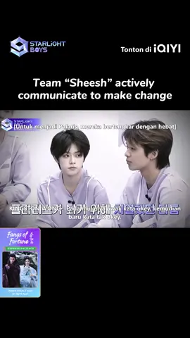 Team “Sheesh” actively communicate to make change Starlight Boys is currently on iQIYI, come and watch it✨ #iQIYI #StarlightBoys #스타라이트보이즈 #星光闪耀的少年 #SLBGoodLuckDanceChallenge