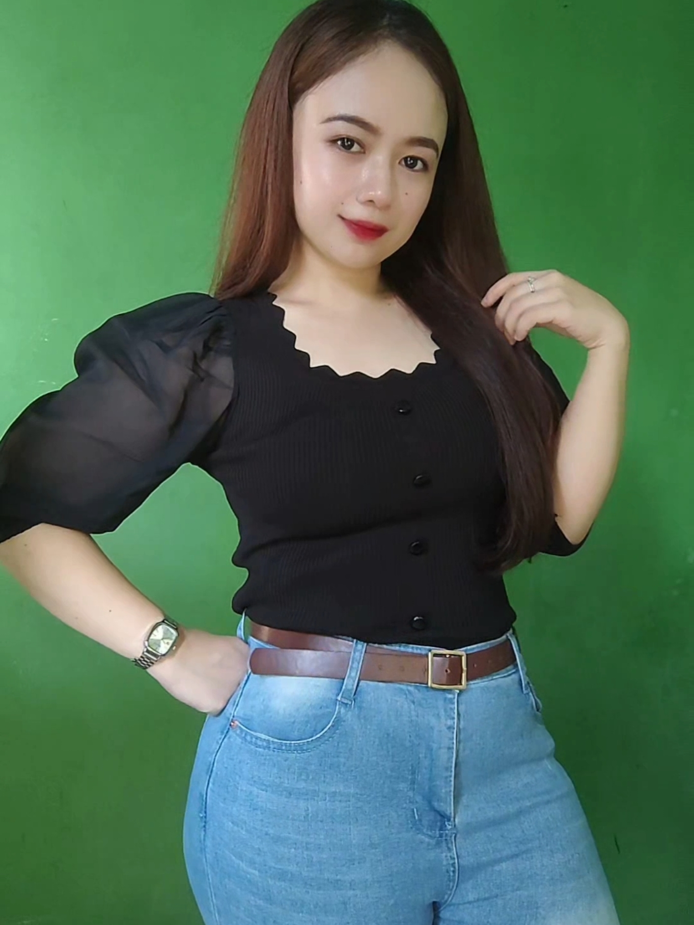 Sobrang ganda ng Top na ito, I swear 💯 Check out narin kayo! ✨ #SquareNeckTop #KnittedTop #PuffSleeve #CasualTop #TopforWomen 