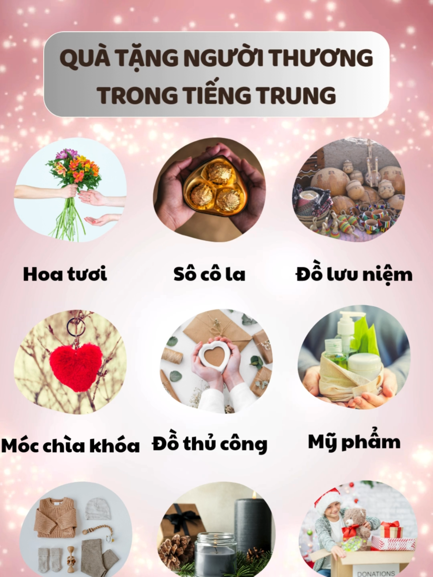 List quà tặng cho người thương trong tiếng Trung #hacknao3000chuhan #tiengtrung21ngay #hoctiengtrung #qua