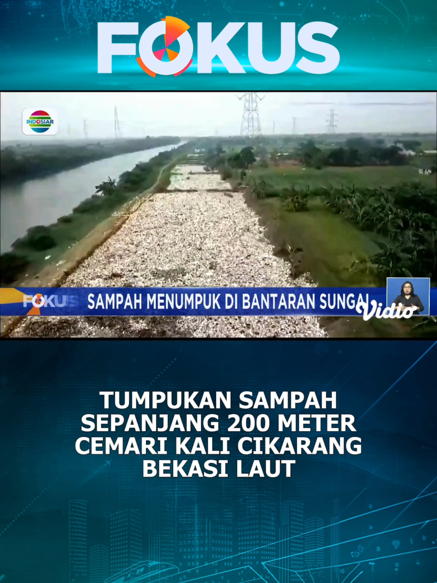 Ya ampun, full sambah guys 😭 #sampah #sampahplastik #sungai #cikarang #NewsIndosiar #Fokus #fokusindosiar #berita #tiktoknews #beritatiktok #beritaditiktok #tiktokberita #forypurpage #foruyou #fypindonesia