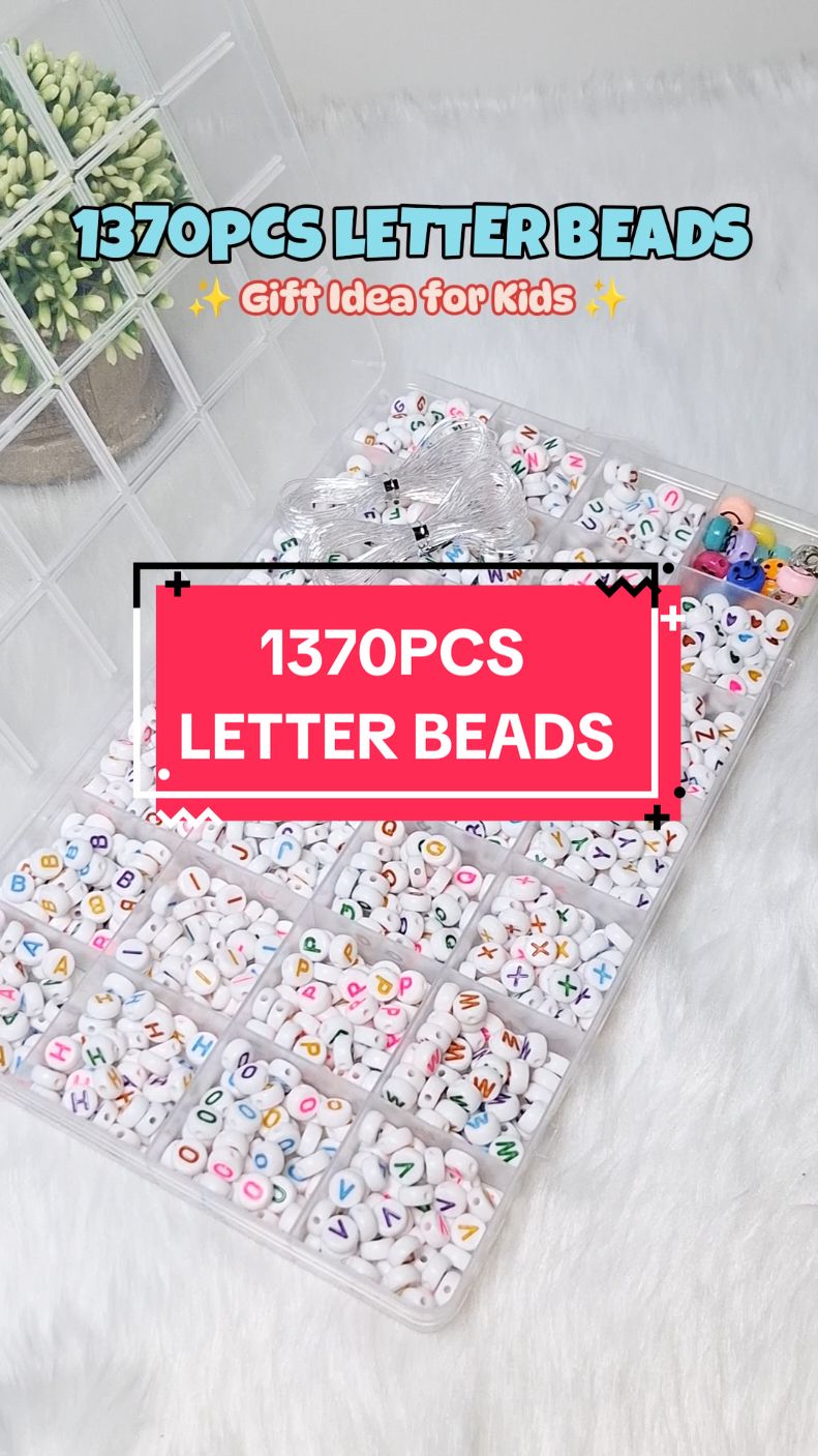 Sa mga naghahanap mg puro letters lang kasi bitin yung ibang pack, ito na po yung hinahanap nyo. 😍😍😍 #beads #diybeads #letter #gift #letterbeads #giftforkids #christmasgift #giftideas #tiktokmademebuyit #tiktokfinds #recosniey #fyp #trending 