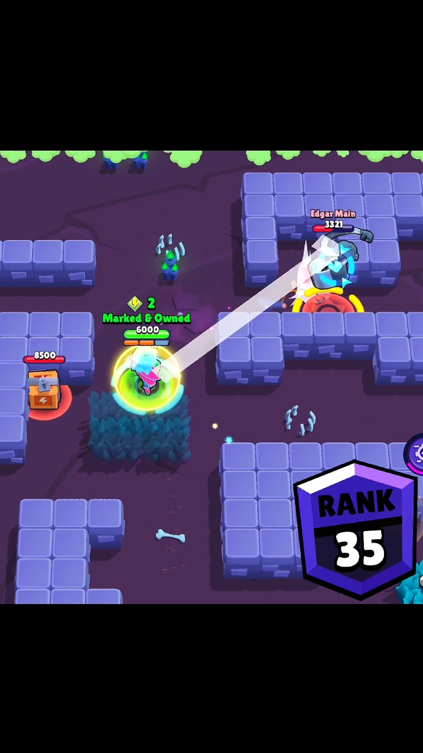 300 IQ Belle Trickshots 🧠☠️ #brawlstars 