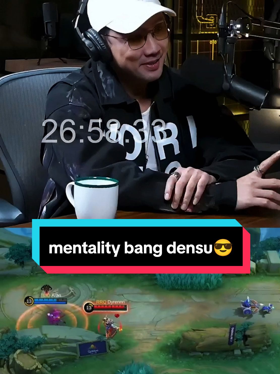 mentality bang densu🥶😎 #dennysumargo #deddycorbuzier #mlbbm6 #mlbbm6torchrelay #greaterthanever 