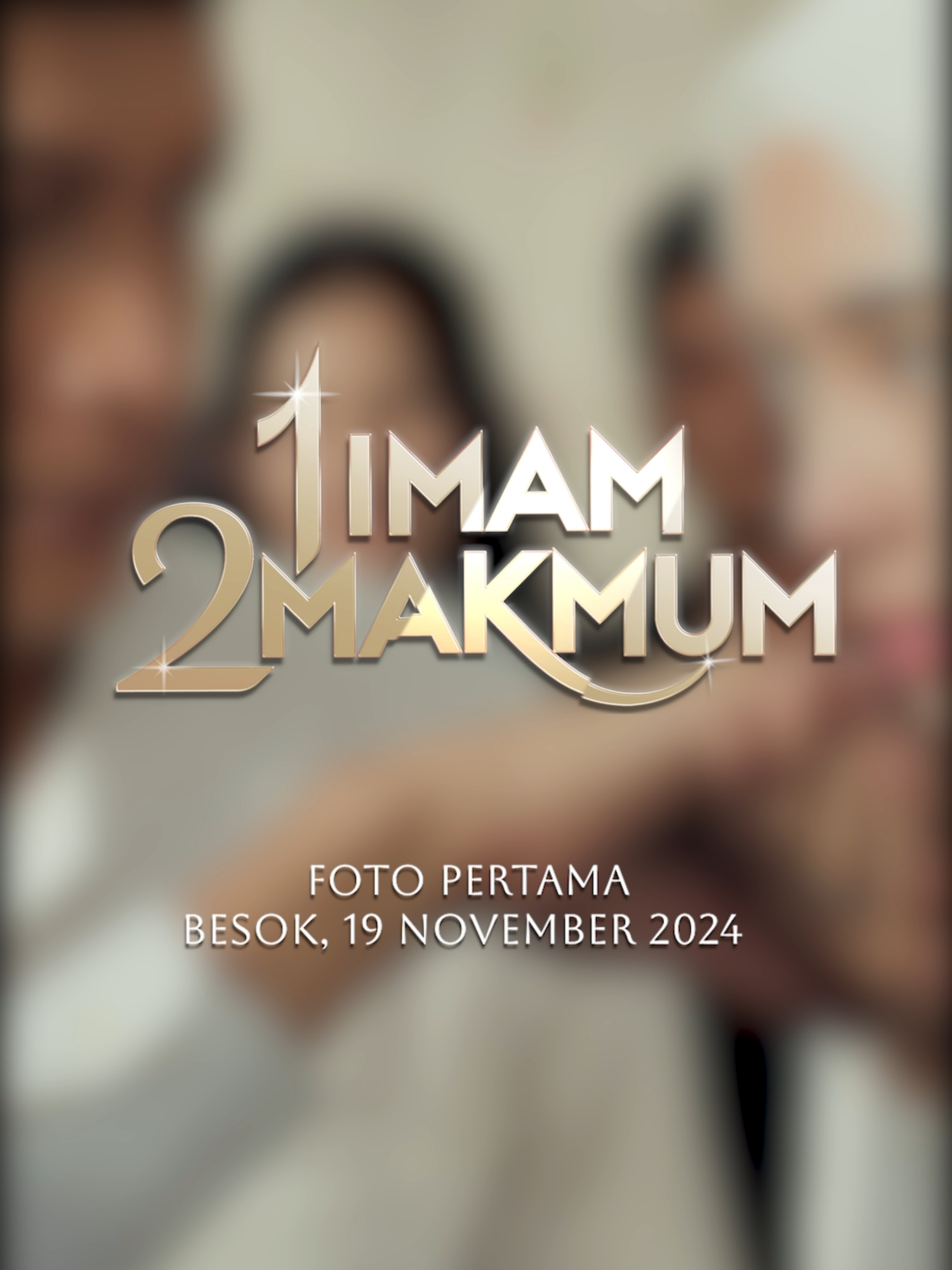 Perjalanan 1 Imam 2 Makmum dimulai di sini... BESOK! Foto pertama dari film 1 Imam 2 Makmum akan rilis. Ditunggu ya 💕  #1Imam2Makmum #FirstLook