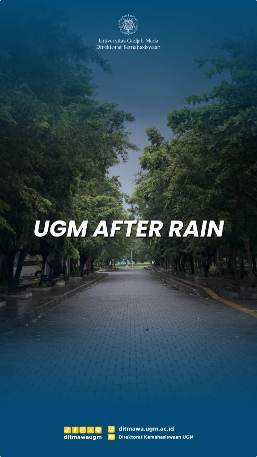 Romanticizing UGM after rain 🌧️☔️🌿  #KampusUGM #AfterRain #UGMJogja