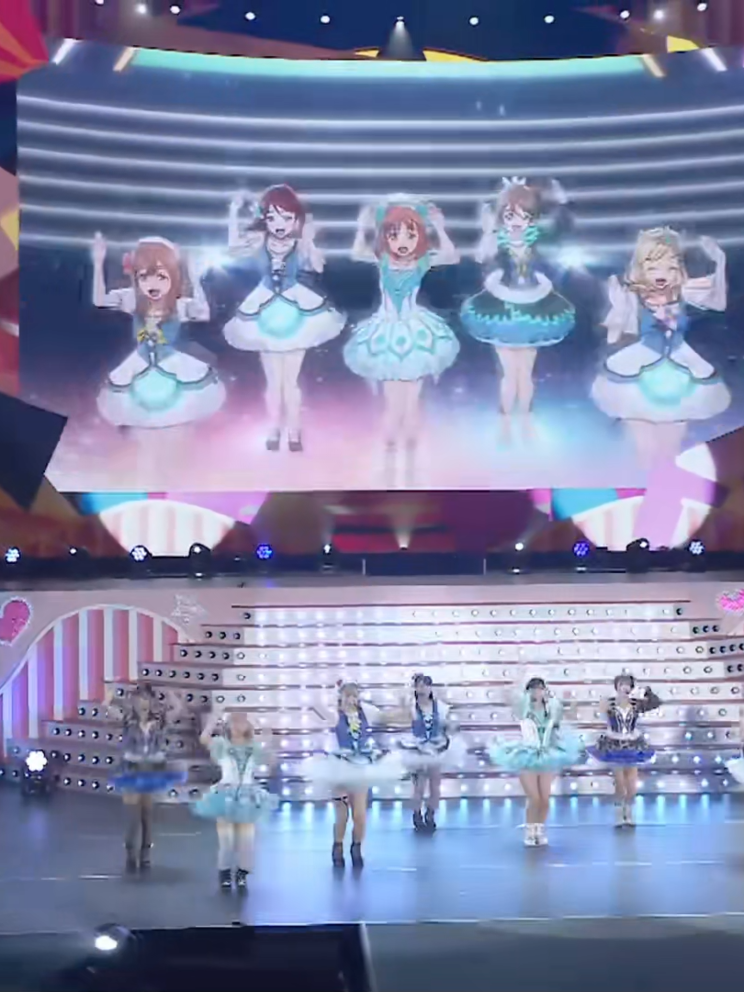 WATER BLUE NEW WORLD | 異次元フェスアイドルマスター★♥ラブライブ！歌合戦 #異次元フェス #アイドルマスター #ラブライブ #アイラブ歌 #歌合戦 #Aqours