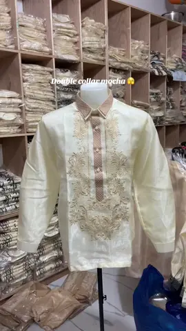Double collar mocha naman ito bhieeeee ang ganda oh! 😻🫣 #selling #yayamanin #barong #elegant #legit💯 #fashion #traditional 