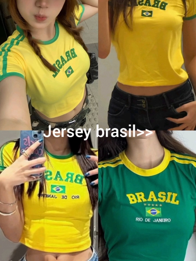 Membalas @scyyydin ijin aku spill ya kak jersey brasil nya #croptop#jerseybrazil#outfitkece#outfitideas#outfitinspo#outfits#ootdkece#outfitkece#foryoupage❤️❤️ 