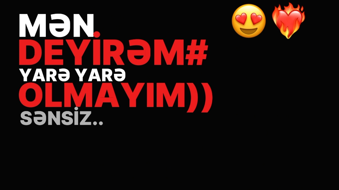 - Sənsiz olmaz ❤️ https://youtu.be/W2tXw7-j_GQ?si=wyUVkGt5IPSAS1Sz#lyrics #keşfetteyizzz #azerbaijan #fypage #azemusic 