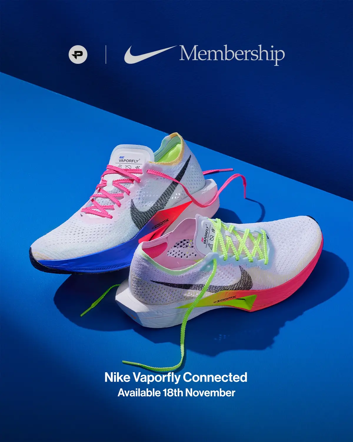 Nike x Pro:Direct Connected members can now get their hands on  this latest vaporfly 3 colourway! This colourful design with mismatched shoes is certainly one not to miss out 😮‍💨✌️ Shop now at Pro:Direct Running! 🌐 #Running #runningshoes #nike 