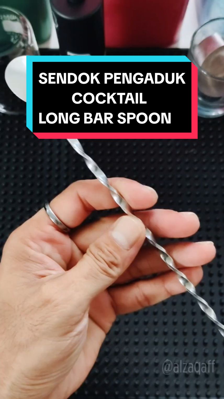 Sendik pengaduk cocktail / Long bar spoon #longbar #longbarspoon #longbarbartender #sendokpanjang 