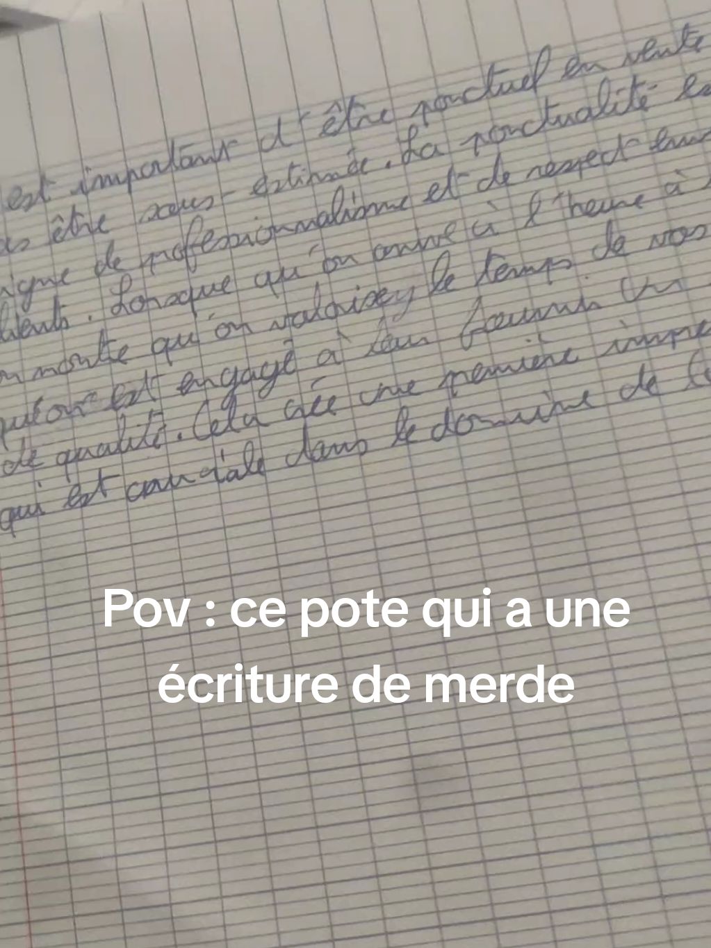 On a tous un potes qui écrit mal 🤣🤣 #drole #fyp #vu #tendance #ecole #onsefaitchier #gopercer 