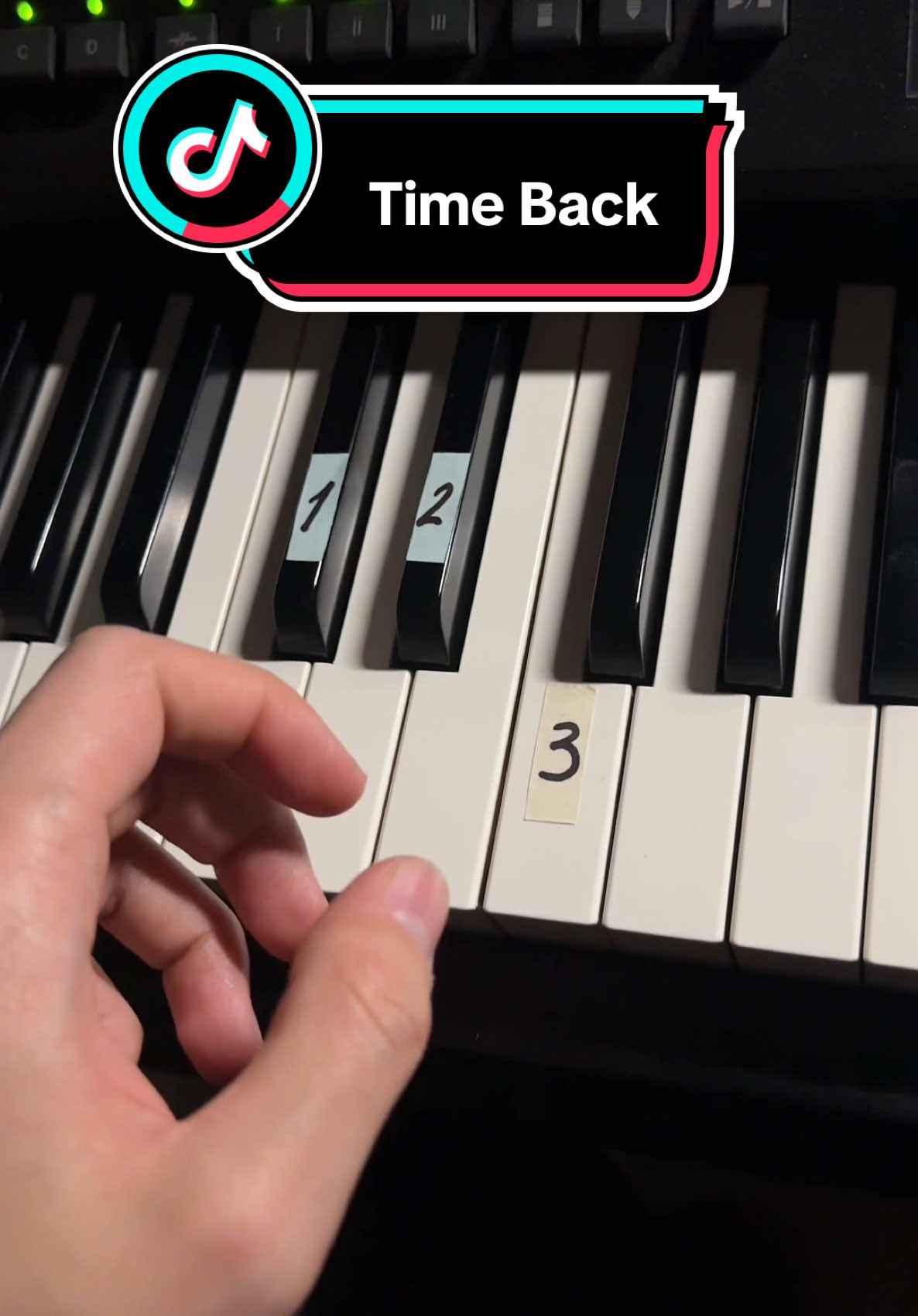 Time Back🔥 easy tutorial  #tutorial #pianotutorial #pianolesson #pianokoba 