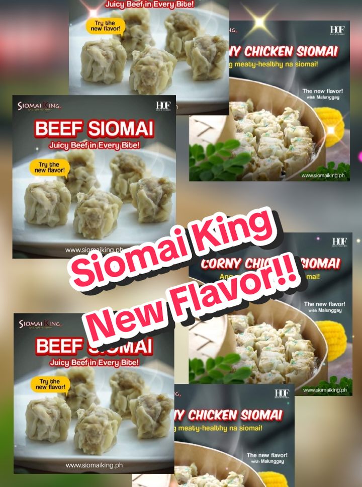 New flavors alert! 😍😋🥰  Craving for something meaty-healthy na siomai? Try the new flavor CORNY CHICKEN SIOMAI with MALUNGGAY!🌿😍 and BEEF SIOMAI  for the Christmas season – savor the juicy beef in every bite! 🥟😋 Available to all food carts and through the shop link:  www.siomaiking.ph/ordernow/00193023 #SiomaiKingNewFlavor #SKCornyChickenSiomai #SKBeefSiomai #HOF #HouseOfFranchise #SiomaiKinging #SiomaiKingAngHariNgSiomai 