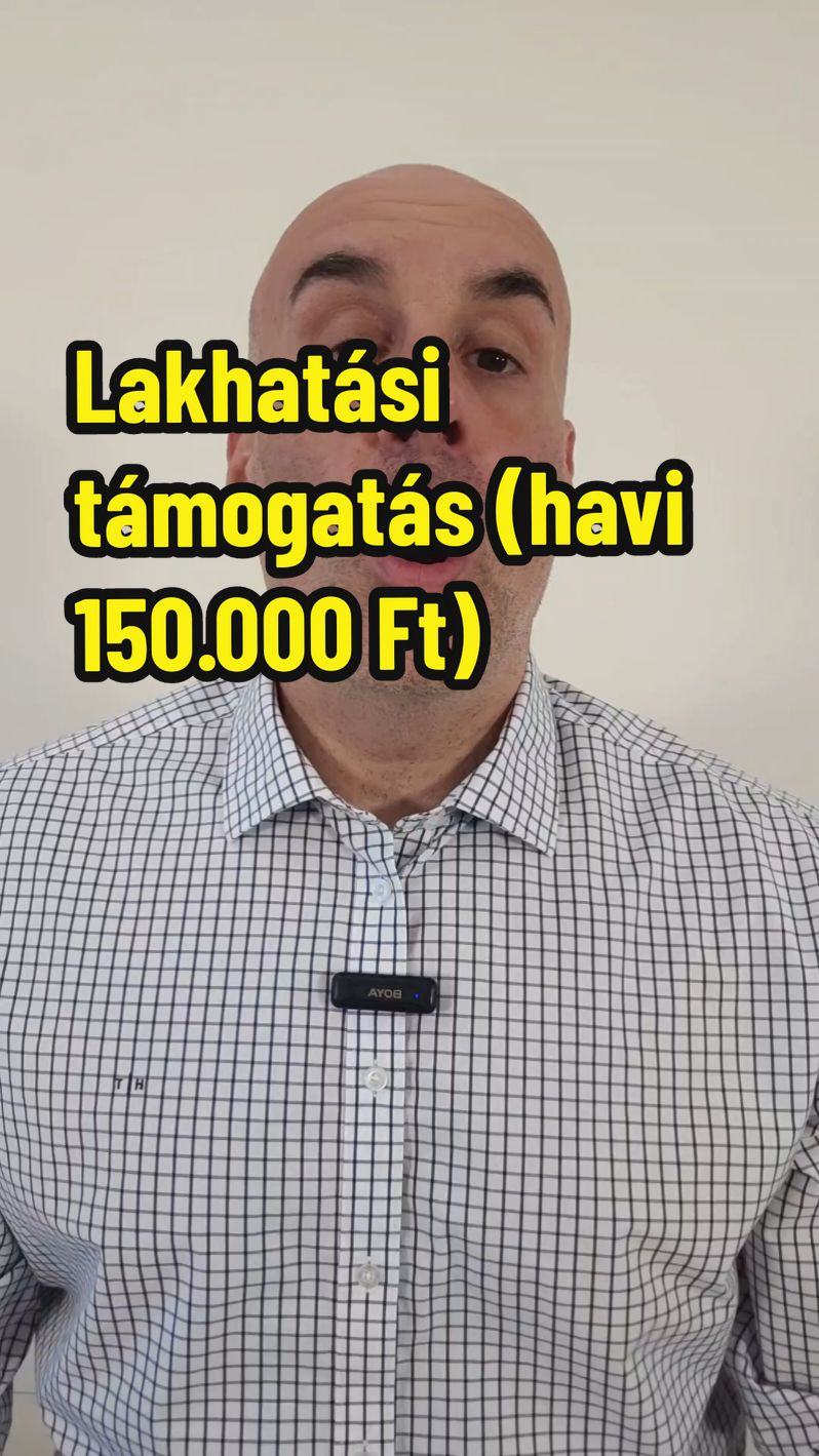 Havi 150.000 Ft (évi 1.800.000 Ft) lakhatási támogatás az albérleti díjakra és lakáshitel törlesztésekre, 2025.01.01-től. #lakhatásitámogatás #albérlet #lakáshitel #kormányinfó #várkonyiádám 