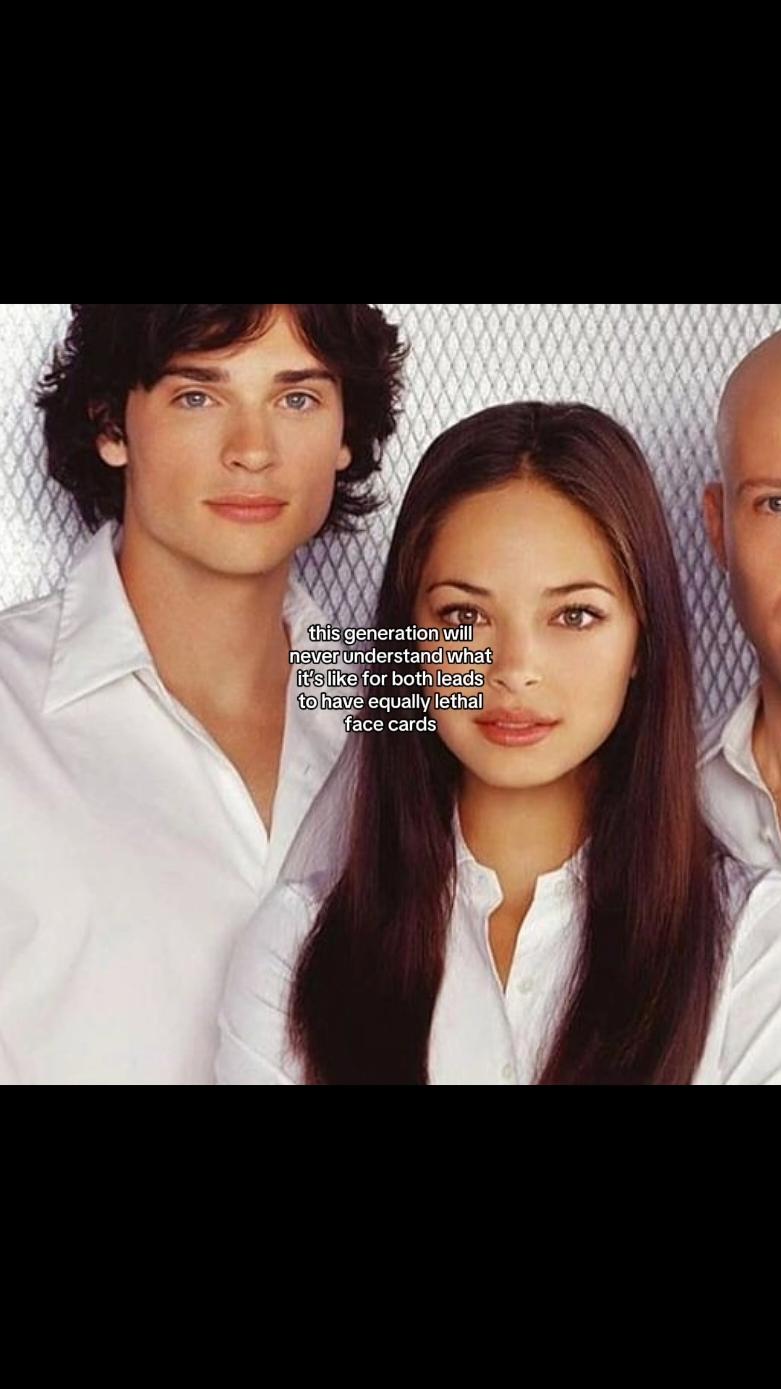 most insane face cards in television history I’m not even kidding #tomwelling #kristinkreuk #smallville #foryou #foryoupage #vintaega 