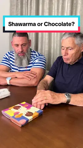 We asked my father fo choose between the Dubai viral chocolate and shawarma ❤️😅 #AhibuHadha #DubaiViralChocolate #AbdurahmanAfia 