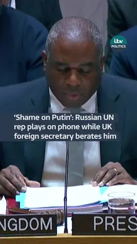Foreign Secretary David Lammy hits out at Russia at the UN Security Council for vetoing a ceasefire resolution for Sudan #Russia #Sudan #unitedkingdom #politics @itvnews 